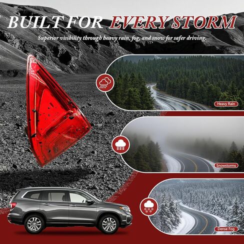 LED Type Right Outer Tail Light Without Blind Spot Compatible With Honda Pilot 2016-2018 Replacement# 33500TG7A01 HO2805107 in Kuwait