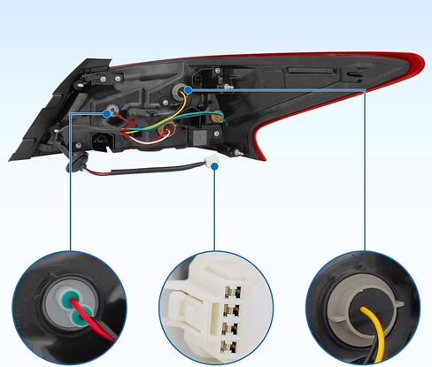 ضوء خلفي مناسب لـ 2016-2018 نيسان ألتيما 2016 2017 2018 نيسان ألتيما لمبة خلفية خارجية Sdie الجانب الأيسر والأيمن (تقليم الكروم) in Kuwait