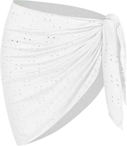 أغطية ZAFUL Sarong للنساء على الشاطئ، تنورة سارونج ملفوفة، ملابس سباحة بيكيني شفافة in Kuwait