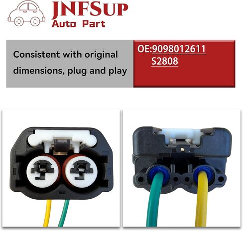 Automotive Electronic Wiring Harness 90980-12611 Connector for Crankshaft Sensor Suitable for Lexus, Lotus, Pontiac, Scion, Toyota and More in Kuwait