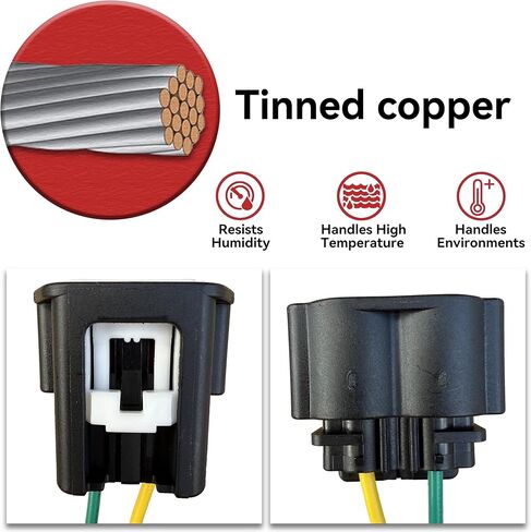 Automotive Electronic Wiring Harness 90980-12611 Connector for Crankshaft Sensor Suitable for Lexus, Lotus, Pontiac, Scion, Toyota and More in Kuwait