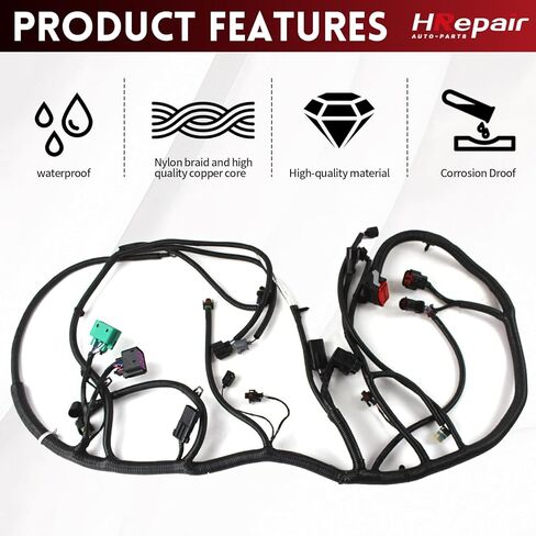 Engine Wiring Harness 6.0 L fits for 2003 2004 Ford F250 F350 F450 F550 Super Duty Diesel Engine Standalone Wire Harness Replaces#3C3Z-12B637-BA in Saudi Arabia