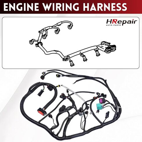 Engine Wiring Harness 6.0 L fits for 2003 2004 Ford F250 F350 F450 F550 Super Duty Diesel Engine Standalone Wire Harness Replaces#3C3Z-12B637-BA in Saudi Arabia