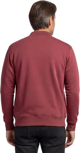 Turtle Bay New York Men’s Zip-Up Baseball Fleece Jacket – Lightweight Cotton Blend Casual Outerwear in Saudi Arabia