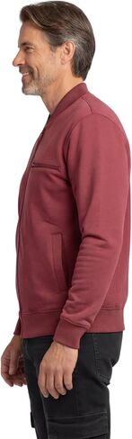 Turtle Bay New York Men’s Zip-Up Baseball Fleece Jacket – Lightweight Cotton Blend Casual Outerwear in Saudi Arabia