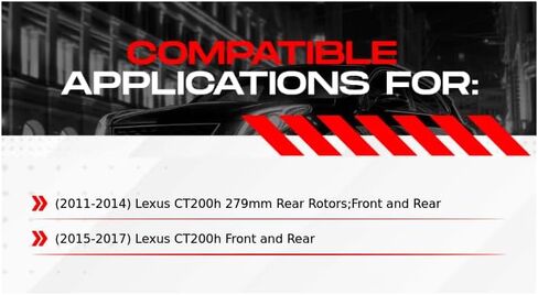 R1 Concepts Front and Rear Brake Kit For 2011-2017 Lexus CT200h| Drilled and Slotted Brake Rotors| Ceramic Brake Pads and Rotors Kit in Saudi Arabia