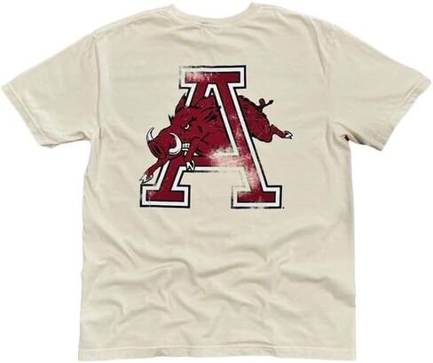 تي شيرت Arkansas Razorback Charger، مرخص رسميًا من الرابطة الوطنية لرياضة الجامعات (NCAA)، 100% قطن، للرجال والنساء SM-2XL in Kuwait