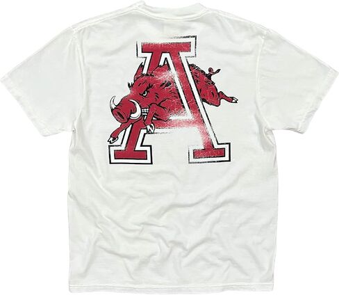 تي شيرت Arkansas Razorback Charger، مرخص رسميًا من الرابطة الوطنية لرياضة الجامعات (NCAA)، 100% قطن، للرجال والنساء SM-2XL in Kuwait