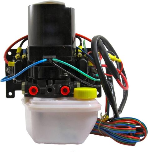 RAREELECTRICAL 12V Hull Mount Tilt Trim Motor Pump Reservoir Assembly Compatible With 1983-2006 Mercruiser 377 502 540 575 Bravo Alpha One Oildyne Mercury 14336A15 14336A6 88183A8 in Saudi Arabia