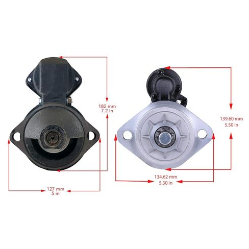 RAREELECTRICAL Starter Motor Compatible with Mercruiser 325 390 250 270 Stern Drive Mie Gm 5.4L 7.5L V8 Replaces 1109369 Mercury 50-47455 Pg260l 12V CCW SAE J1171 1967-1996 1961-2008 in Saudi Arabia