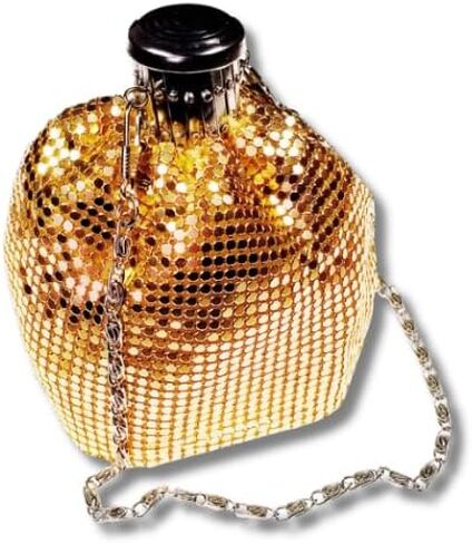 محفظة Sages Gala Purse ذات الطراز العتيق، محفظة المتسول ذات الحجم الكبير للنرد والمجوهرات ومستحضرات التجميل والحقيبة والحقيبة (ذهبي) in Kuwait