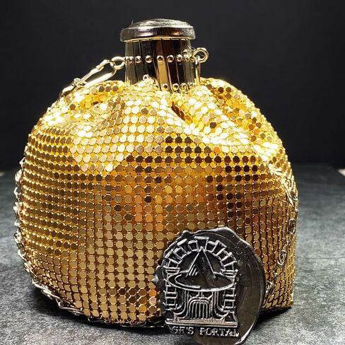محفظة Sages Gala Purse ذات الطراز العتيق، محفظة المتسول ذات الحجم الكبير للنرد والمجوهرات ومستحضرات التجميل والحقيبة والحقيبة (ذهبي) in Kuwait