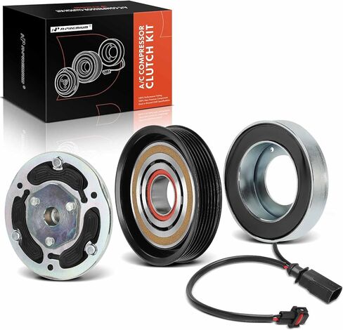 A-Premium Air Conditioner AC Compressor Clutch Kit Compatible with Audi Q7 2017-2019 3.0L, A6 Quattro 2016-2018 3.0L, A7 Quattro 2016-2018, A6 2016 3.0L in Saudi Arabia