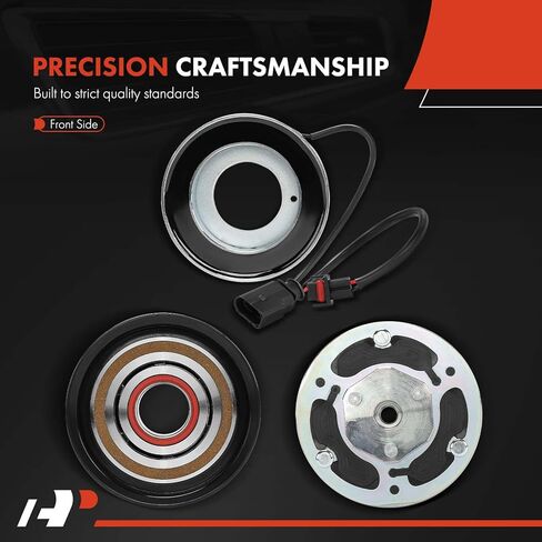 A-Premium Air Conditioner AC Compressor Clutch Kit Compatible with Audi Q7 2017-2019 3.0L, A6 Quattro 2016-2018 3.0L, A7 Quattro 2016-2018, A6 2016 3.0L in Saudi Arabia