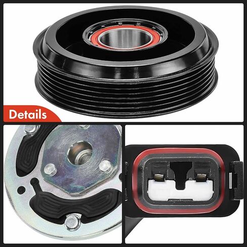 A-Premium Air Conditioner AC Compressor Clutch Kit Compatible with Audi Q7 2017-2019 3.0L, A6 Quattro 2016-2018 3.0L, A7 Quattro 2016-2018, A6 2016 3.0L in Saudi Arabia
