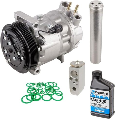 AC Compressor & A/C Kit For Nissan Maxima & Infiniti I35 2002 2003 - Includes Drier, Expansion Valve, Oil & O-Rings! - BuyAutoParts 60-82248RK New in Saudi Arabia
