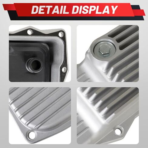 228053000 Upgraded Aluminum Transmission Oil Pan Compatible with Dodge Challenger Charger 2015-2022 5.7L 6.4L V8 Gas For Ram1500 2013-2022 5.7L 3.0L 8HP70/8HP75 with Gasket 8-Speed Transmission in Kuwait