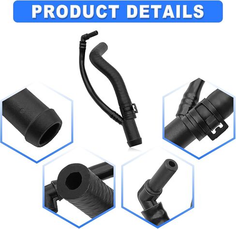 LR012636 Engine Cooling Water Pump Hose Compatible with Land Rover Range Rover 5.0L LR4 2010 2011 2012 2013 (Black) in Kuwait