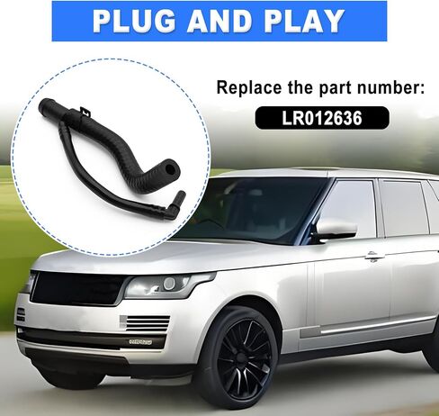 LR012636 Engine Cooling Water Pump Hose Compatible with Land Rover Range Rover 5.0L LR4 2010 2011 2012 2013 (Black) in Kuwait