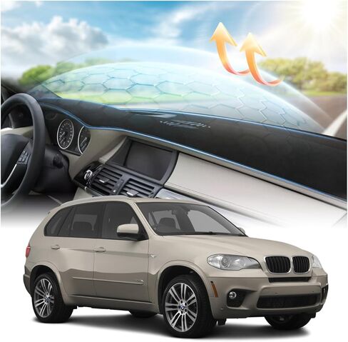 Cartist Dash Cover for 2008-2013 BMW X5 Dashboard Cover Accessories Premium Suede Anti-Glare Sun Shade Dash Mat Non-Slip&Airbag Safe Interior Protector in Saudi Arabia