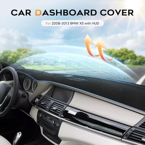 Cartist Dash Cover for 2008-2013 BMW X5 Dashboard Cover Accessories Premium Suede Anti-Glare Sun Shade Dash Mat Non-Slip&Airbag Safe Interior Protector in Saudi Arabia