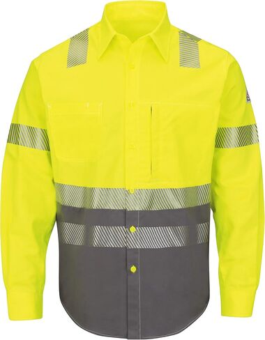 Bulwark Men's Hi-Visibility Color-Block Uniform Shirt in Saudi Arabia