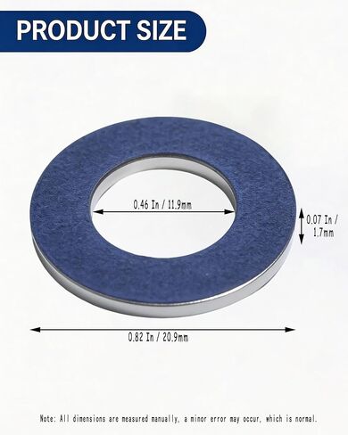 50 Pcs Aluminum Oil Drain Plug Gasket Crush Washers - Exact Fit M12 (21x12x1.8mm) - OEM Replacement for to yota Le xus Scion Part# 90430-12031 90430-12028 - Leak-Proof Seal for Oil Pan in Saudi Arabia