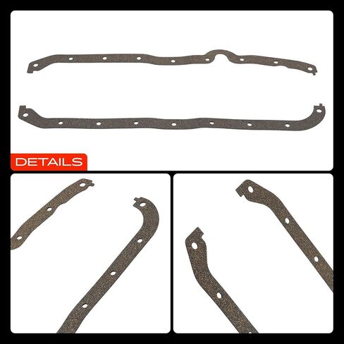 A-Premium Engine Oil Pan Gasket Set, Compatible with Chevrolet Impala, Camaro & Bizzarrini GT America & Checker Aerobus & Excalibur Phaeton & GMC 3000 & Gordon-Keeble GK1 & Iso Grifo & Pontiac Acadian in Saudi Arabia