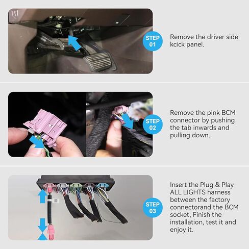 Auto Fog All Lights Mod Harness for 2022-2026 GMC Sierra Chevy Silve 1500, 2024-2026 2500 3500 HD Fog Lights Always On When Intellibeam/High Beams/Auto Headlamps Plug-and-Play, Zero-Fault Operation in Kuwait