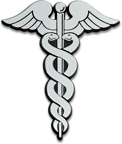 Caduceus ABS Plastic Auto Emblem in Saudi Arabia