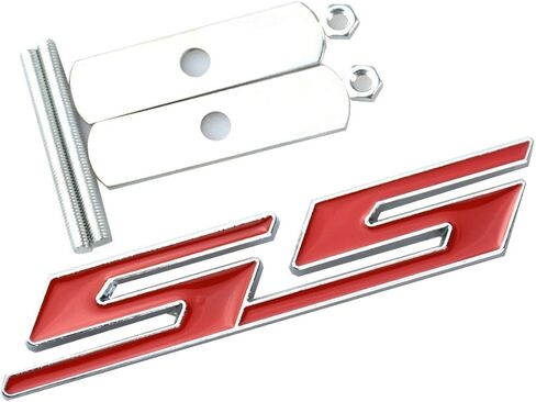 Aimoll 1pcs Grille SS Emblem Badge 3D Replacement for Camaro Chevrolet Gm Series Front (Chrome Red) in Saudi Arabia