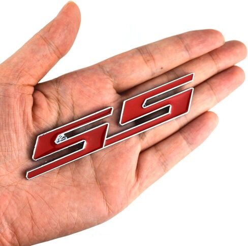Aimoll 1pcs Grille SS Emblem Badge 3D Replacement for Camaro Chevrolet Gm Series Front (Chrome Red) in Saudi Arabia