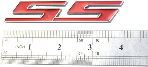 Aimoll 1pcs Grille SS Emblem Badge 3D Replacement for Camaro Chevrolet Gm Series Front (Chrome Red) in Saudi Arabia