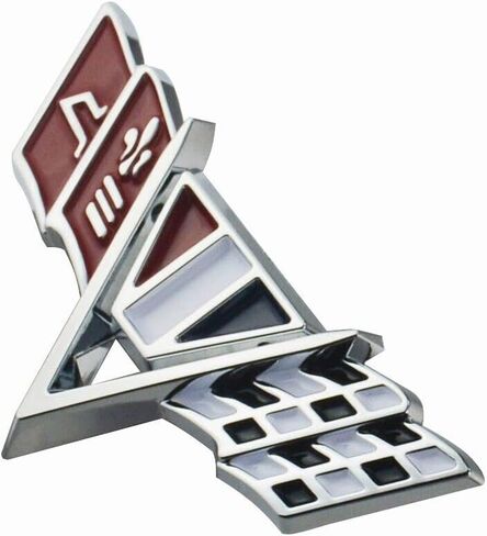 1Pc 1964-1967 Impala V Flag Front Fender Emblem Trim Flag Badge Sticker Nameplate KC4526 Replacement for Camaro Impala, Che-velle, & Nova in Saudi Arabia