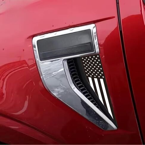 4PCS Set American Flag Stickers Exclusively for 2021-2025 Ford F-150 Black & Blue American Flag Fender Emblem Decals (Not for Raptor) Factory-Precision Fit Instantly Elevate Your Rugged Presence in Saudi Arabia