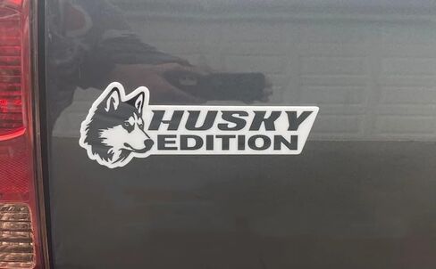 Dog Edition Car Badges Laser Cutting Car Vehicle Emblem,3D Car Badge Automotive Decals Stickers Funy Animal Decor Car Accessories Gifts for Car Truck Rv Boat Exterior Decoration (Husky) in Kuwait