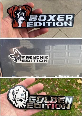 Dog Edition Car Badges Laser Cutting Car Vehicle Emblem,3D Car Badge Automotive Decals Stickers Funy Animal Decor Car Accessories Gifts for Car Truck Rv Boat Exterior Decoration (Husky) in Kuwait