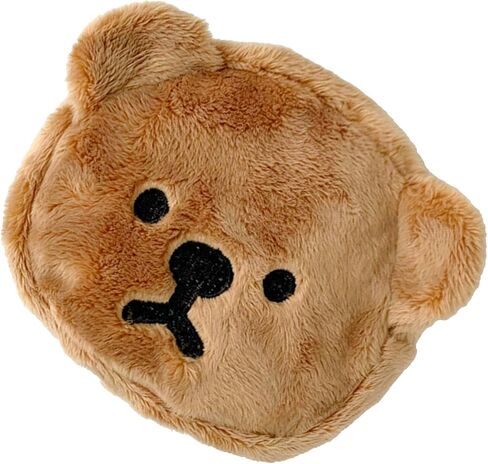 Mini Change Purse, Lightweight Cartoon Pouch Lovely Bear Shape Soft Plush for Shopping for Student (Coffee) in Saudi Arabia
