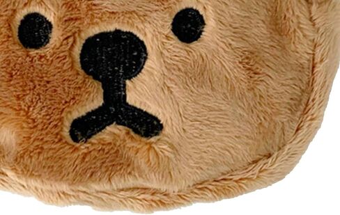 Mini Change Purse, Lightweight Cartoon Pouch Lovely Bear Shape Soft Plush for Shopping for Student (Coffee) in Saudi Arabia