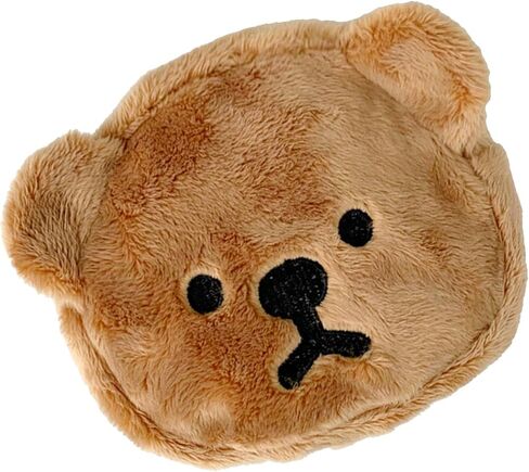 Mini Change Purse, Lightweight Cartoon Pouch Lovely Bear Shape Soft Plush for Shopping for Student (Coffee) in Saudi Arabia