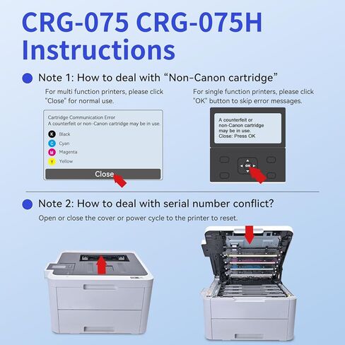 myCartridge 075H Toner Cartridge Set MF665Cdw LBP646Cdw Compatible Replacement for Canon 075H 075 Toner High Yield Works with Color imageCLASS LBP647Cdw LBP640 MF660 Series Laser Printer Ink, 4 Pack in Kuwait