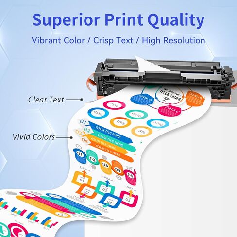 myCartridge 075H Toner Cartridge Set MF665Cdw LBP646Cdw Compatible Replacement for Canon 075H 075 Toner High Yield Works with Color imageCLASS LBP647Cdw LBP640 MF660 Series Laser Printer Ink, 4 Pack in Kuwait