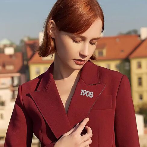 1908 Pin AKA Paraphernalia Brooch Pins Pearl Brooch for Women AKA Sorority Gifts for Women in Kuwait