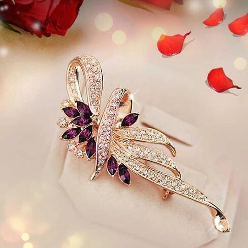 1Pc High-end Zircon Flower-themed Brooch And Versatile Scarf Brooch in Saudi Arabia
