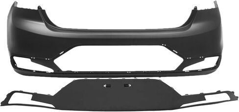 FitParts متوافق مع مجموعة أغطية المصد الخلفي 2019-2020 Hyundai Elantra Eco GLS SE SEL W/O Park Assist Holes USA بنيت HY1100235 HY1195126، 86611F3500 86612F3510 in Saudi Arabia