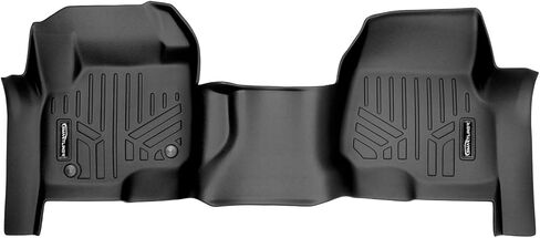 MAXLINER Floor Mats 2 Row Liner Set Black Compatible with 2017-2022 Ford F-250/F-350 Super Duty Crew Cab with 1st Row Bucket Seats in Saudi Arabia