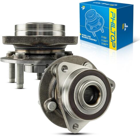 PHILTOP 513348 Front Wheel Hub and Bearing Assembly 5 Lugs for 200 2015-2017 2.4L 3.6L, Dart 2013-2016 1.4L 2.0L 2.4L, 2 PCS with ABS in Kuwait