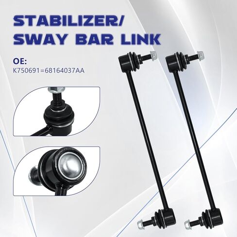 K750691 Replacement For DODGE DART 2013-2016 Sway Bar End Link Front Stabilizer Suspension Kit - 2PCS in Saudi Arabia