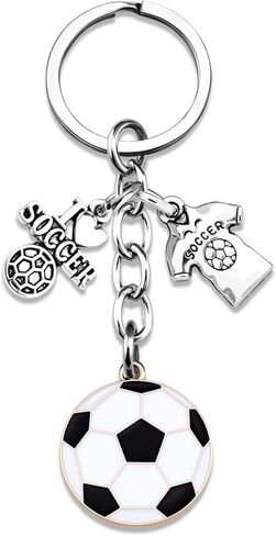 Soccer Gifts Soccer Keychain for Men Women Mini Football Party Favors Sport Keyring Gift for Soccer Lovers Fans Football Key Chains for Men's Backpack Ball Fan Key Ring in Kuwait