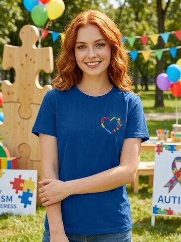 Autism Awareness Shirt Women Be Kind Shirt Blue Autism Acceptance Inspiration Tshirt Graphic Tee Tops in Kuwait